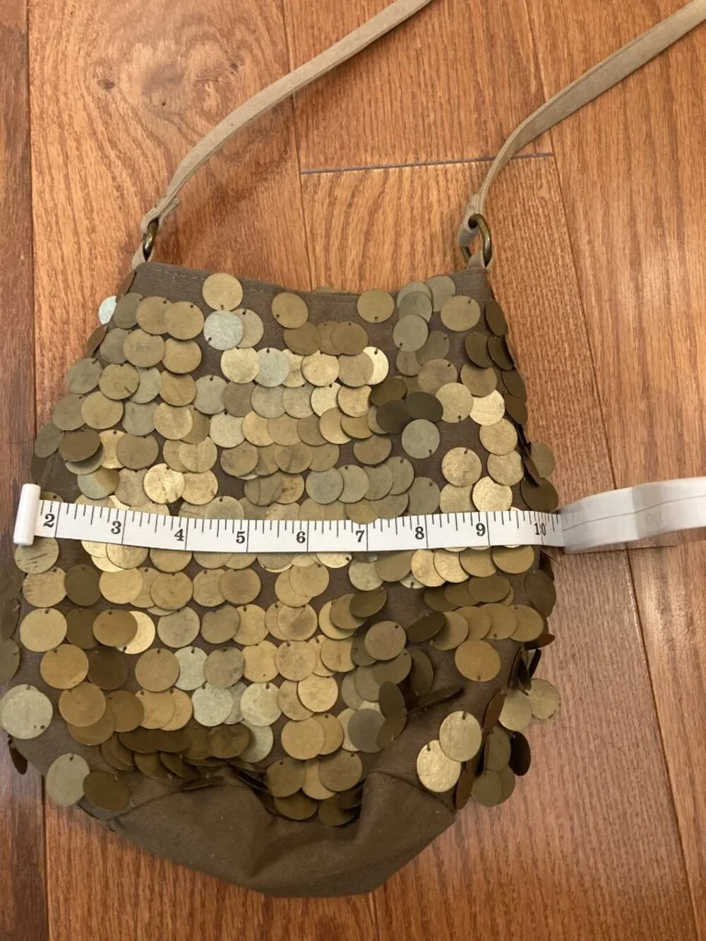 Mossimo Gold Disc hobo bag